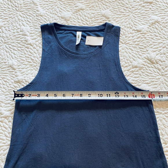 ATHLETA🥇 Well Rested Rib Sleep Tank Top Blue Size XS - Picture 9 of 11